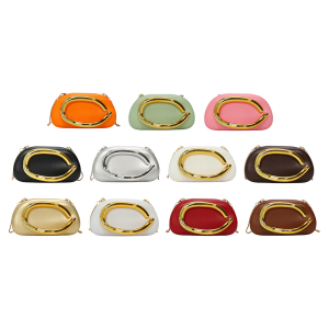 Ví Ví cầm tay nữ thời trang mojoyce trong chất liệu da PU với chuỗi và tay cầm bằng kim loại lý tưởng cho những ngày ăn tối và các sự kiện ban đêm