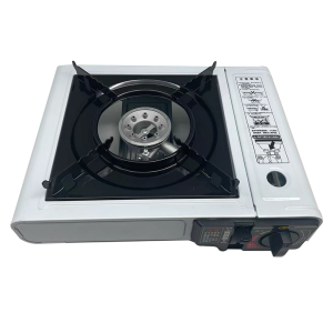 【Outdoor】Portable Gas Stove Adjustable Butane Camping Stove Single-Burner Butane Stove Cassette Stove for Camping & Tailgating