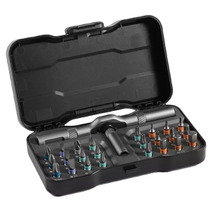 DIY Screwdriver 24 in 1 DIY Ratchet Screwdriver Set Multi-Purpose Mini Screwdriver Kit for PC Mobile Watch Bicycle
