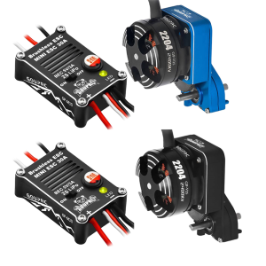 2204 2400KV Brushless Outrunner Motor W/ Transmission and 30A Brushless ESC for SCX24 RC Crawler Axial 1/24 RC Car Truck