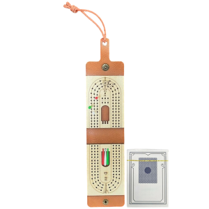 ชุดเกมกระดาน Cribbage ที่มี6หมุดและสำรับเกมสนุกการ์ดตารางเกมผู้เล่น2-4คนการ์ดพกพาเกมกระดาน