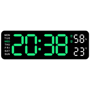 【Local Shipment】 Digital Alarm Clock LED Desk Alarm Clock Multifunctional USB Charging Electronic Wall Clock Dual Alarm Clock for Bedroom