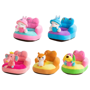 Cartoon Childrens Sofa Cover Breathable Crystal Velvet Baby Seat Cover No Filler [UEB Vodool]