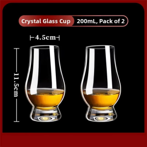 Crystal Glass Liquor Cups Set Home Whiskey Tasting Cup Luxury