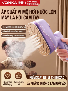 「Phích cắm dẹt」KONKA | Bàn Ủi Hơi Nước Cầm Tay Nhỏ Mới