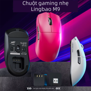 Lingbao | Chuột Gaming M9 PRO MAX - 8K Polling Rate PAW3395 Siêu Nhẹ