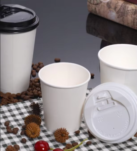 Double PE Coated White Disposable Thickening Drink Paper Cup Heat Resistant