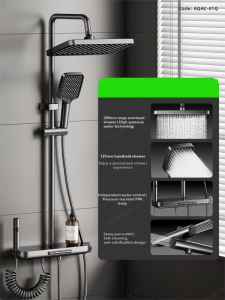 TAOSHI | Pressure Boosting Piano Key Shower Set