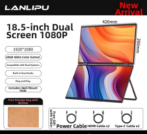 LANLIPU | Portable Foldable Dual Screen External Monitor