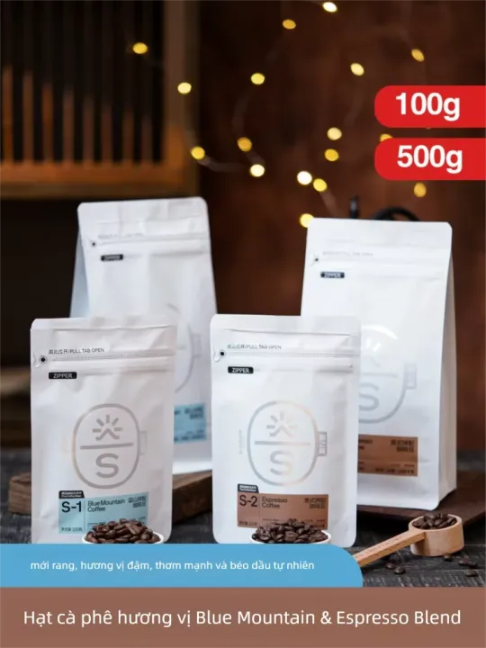 Cà phê hạt Arabica rang mới từ Vân Nam phong cách Blue Mountain