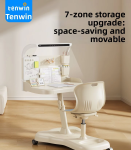 TEN-WIN | Moveable Integrated Study Table Chair Set