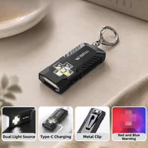 SMILING SHARK | Portable Rechargeable Alarm Flashlight