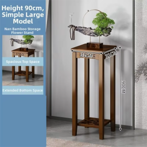 YUHONG | Living Room Decorative Floor Wooden Flower Rack