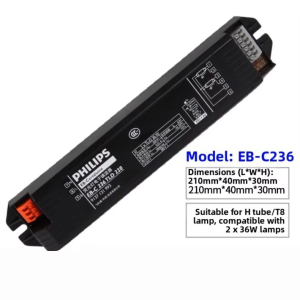Philips | T8/T5 Electrical Ballast for Two Fluorescent Lamps 