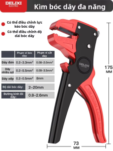 DELIXI Electric | Dụng Cụ Bóc Tách Dây Điện Đa Năng Duckbill Tự Động