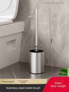TAOSHI | No-Corner Miss Wall-Mounted Hole-Free Black New Toilet Brush