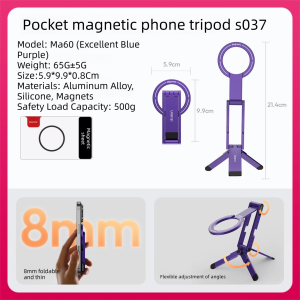 Ulanzi | Magnetic Phone Stand iPhone Android Universal Selfie Desk Support