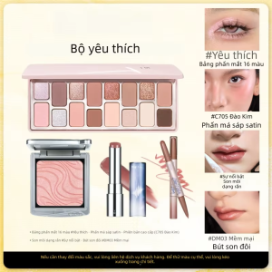 cheeryep | Bộ Trang Điểm Mùa Xuân Hè 16 Màu Phấn Mắt Phấn Má Hồng Và Son Môi