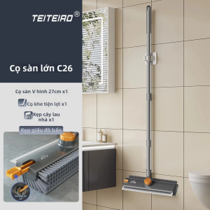 TEITEIRO | Cọ Dọn Vệ Sinh Khe Kẽ Đa Năng Tay Cầm Dài