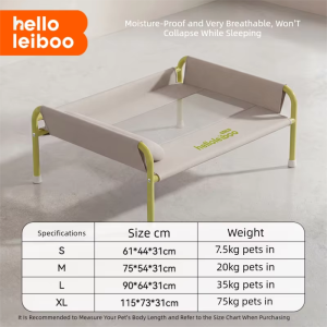 HELLOLEIBOO | pet decorate Modern Detachable and All-season Elevated Pet Bed for Small Medium and Large Dogs