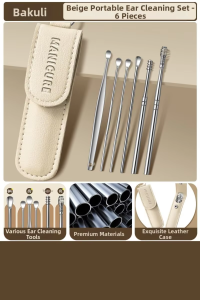 BAKULI | Ear Cleaning Tool Set - Spiral Ear Scoop
