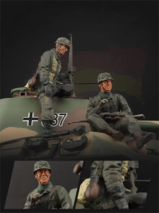 TANKZHANG | Leopard Tank Destroyer Climbing Off-road Military Model with Firing
