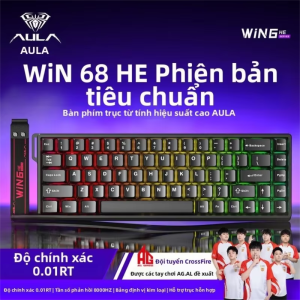 AULA | Bàn phím chơi game có dây tùy chỉnh Win60 trục từ dành cho game FPS Valorant
