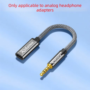 RIKSOIN |3.5mm to Type C Adapter for K-Song and Call Compatibility
