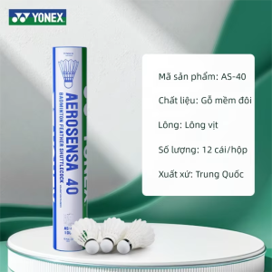 Yonex | Quả Cầu lông bền bỉ với lông vịt không dễ gãy để luyện tập