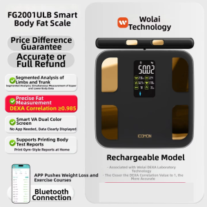 Welland | 8 Electrodes AI Smart Body Fat Scale High Precision