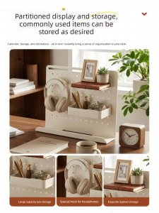 Vinme | Drill-Free Desk Pegboard Organizer
