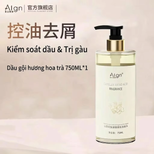 Algn Dầu Gội Hoa Trà 750ML Kiểm Soát Dầu Tạo Phồng Chống Gàu Ngứa Cho Mọi Loại Tóc Nam Nữ