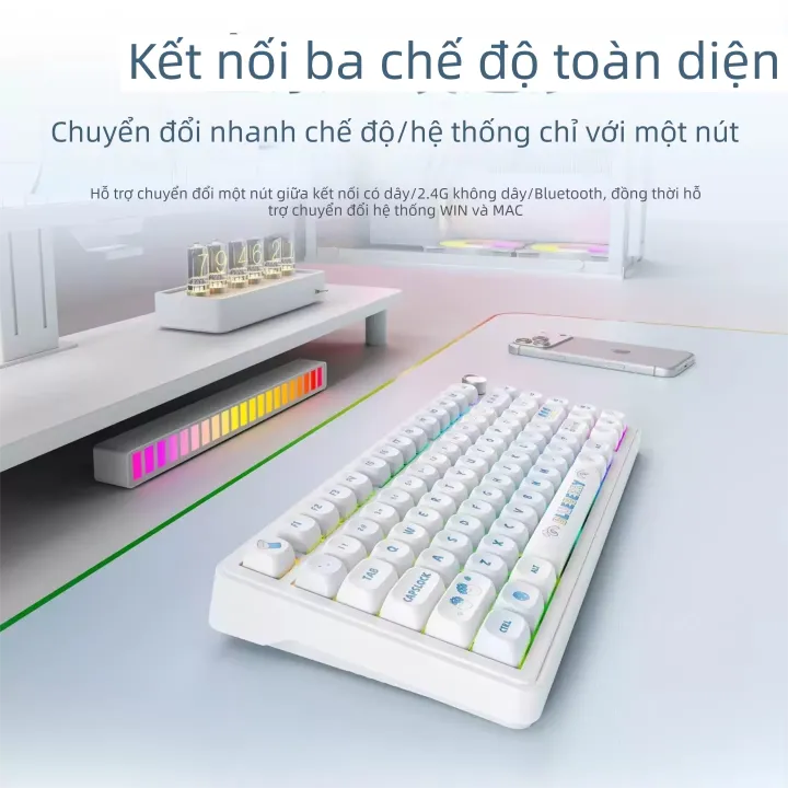 XINMENG | Bàn Phím Cơ Không Dây Bluetooth Đa Chế Độ Dành Cho Gaming và Văn Phòng | BigBuy360 - bigbuy360.vn XINMENG | Bàn Phím Cơ Không Dây Bluetooth Đa Chế Độ Dành Cho Gaming và Văn Phòng | BigBuy360 - bigbuy360.vn