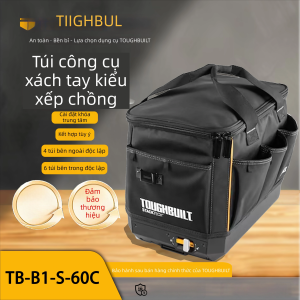 Túi đựng dụng cụ có thể xếp chồng tự khóa xách tay tiện lợi