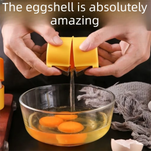 YOULE | Manual Crumbs-Free Egg Cracker Tool for Baking Portable
