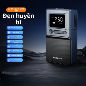 HELLOLEIBOO | Bộ Khởi Động Khẩn Cấp Ô Tô Pin Dự Phòng Bơm Hơi Bình Ắc Quy