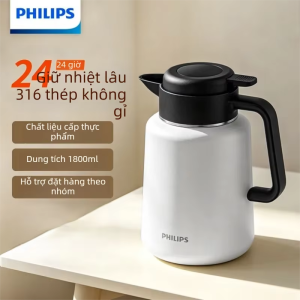 Philips | Bình Giữ Nhiệt Dung Lượng Cao 316L Thép Không Gỉ