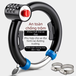 TOOKTRO | Khóa Mật Mã Hình Vòng Chống Trộm cho Xe Đạp Trẻ Em Loại Cố Định