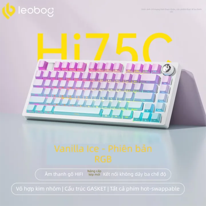 LEOBOG Hi75C Bàn Phím Cơ Không Dây 87 Phím Bluetooth 3 Chế Độ Hot-Swappable RGB Dành Cho Game và Làm Việc | BigBuy360 - bigbuy360.vn LEOBOG Hi75C Bàn Phím Cơ Không Dây 87 Phím Bluetooth 3 Chế Độ Hot-Swappable RGB Dành Cho Game và Làm Việc | BigBuy360 - bigbuy360.vn