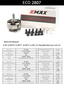 Động Cơ Không Chổi Than Thế Hệ 2 2807 1300KV