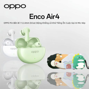 OPPO | Tai Nghe Bluetooth Không Dây Enco Air4 Hủy Tiếng Ồn 12.4mm Driver 40H Thời Lượng Pin Giảm Tiếng Ồn AI Call Chống Nước Thể Thao Nhẹ Nhàng