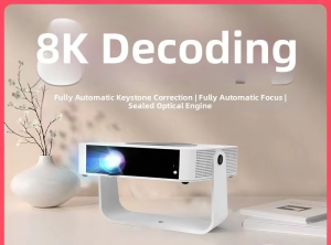 APSOON | UK 3-Pin Plug Ceiling Projection No Screen Required 8K Decoding Laser TV Small
