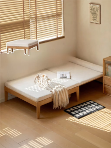 WEISHA | Real Wood Folding Extensible Two Use Sofa Bed