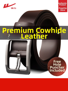 Warrior | Genuine Leather New Design Pin Buckle Mens Belt