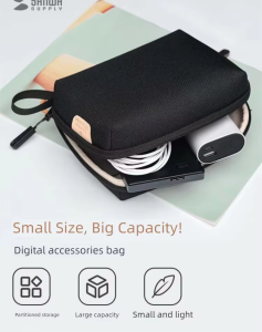 Hinomi | Digital Accessories Organizer Bag with YKK Zipper for Cables Chargers