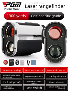 PGM GOLF | High Precision Slope Measuring Golf Rangefinder 1300 Yards