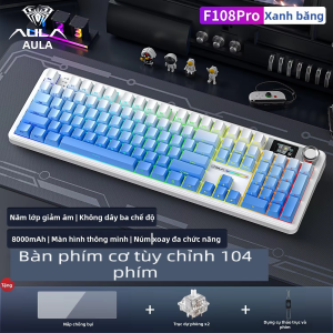 AULA | Bàn Phím Cơ Chơi Game Bluetooth Có Thể Tùy Chỉnh