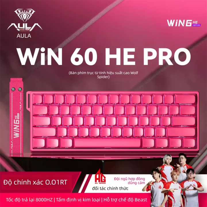 AULA | Bàn phím cơ Magnetic AULA WiN 60 HE PRO, Switch Hall Effect, Rapid Trigger (RT) Tùy Chỉnh, Chuyên Game FPS Valorant CSGO | BigBuy360 - bigbuy360.vn AULA | Bàn phím cơ Magnetic AULA WiN 60 HE PRO, Switch Hall Effect, Rapid Trigger (RT) Tùy Chỉnh, Chuyên Game FPS Valorant CSGO | BigBuy360 - bigbuy360.vn