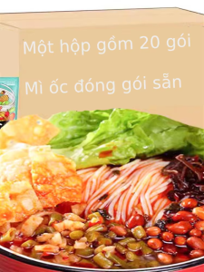 YUEHUARONG | Mì ốc đóng gói sẵn số lượng lớn vị chua cay ăn liền