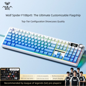 AULA | Customizable Wireless Bluetooth Triple Mode 108-Key Mechanical Keyboard